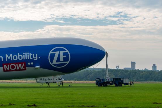 Sterowiec Zeppelin New Technology nad Śląskiem