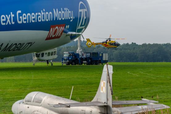 Sterowiec Zeppelin New Technology nad Śląskiem