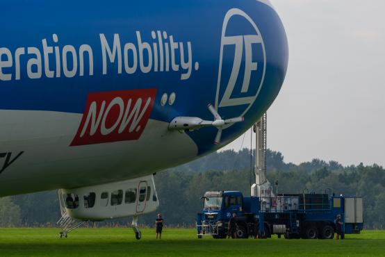 Sterowiec Zeppelin New Technology nad Śląskiem