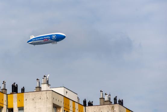 Sterowiec Zeppelin New Technology nad Śląskiem