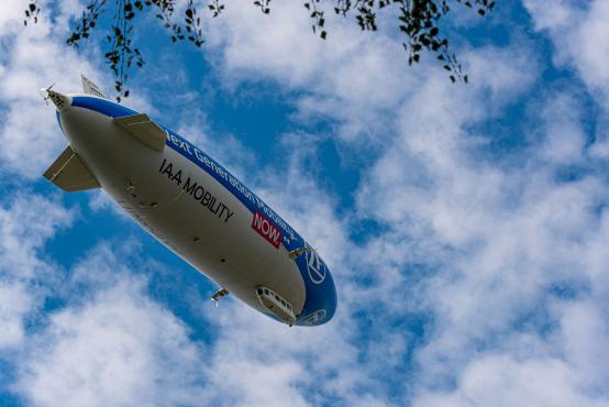 Sterowiec Zeppelin New Technology nad Śląskiem