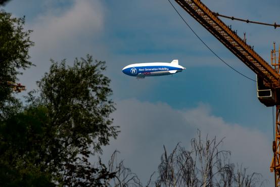 Sterowiec Zeppelin New Technology nad Śląskiem