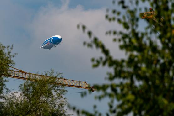 Sterowiec Zeppelin New Technology nad Śląskiem