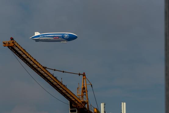 Sterowiec Zeppelin New Technology nad Śląskiem