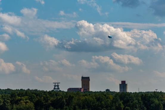 Sterowiec Zeppelin New Technology nad Śląskiem