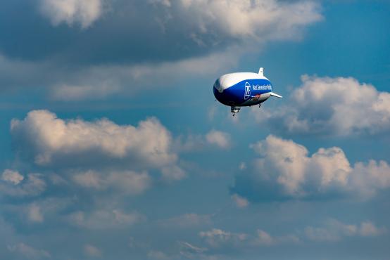 Sterowiec Zeppelin New Technology nad Śląskiem