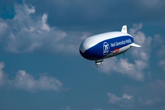 Sterowiec Zeppelin New Technology nad Śląskiem