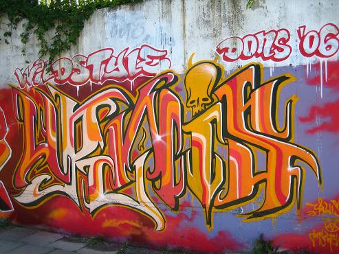 Sierpień 2006 roku: Graffiti jam, Bielsko Biała wiadukt nad ulicą PCK.