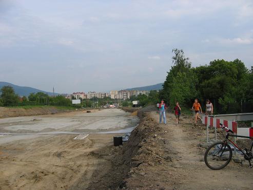 Zobacz jak wyglądała Hulanka, w trakcie budowy ronda