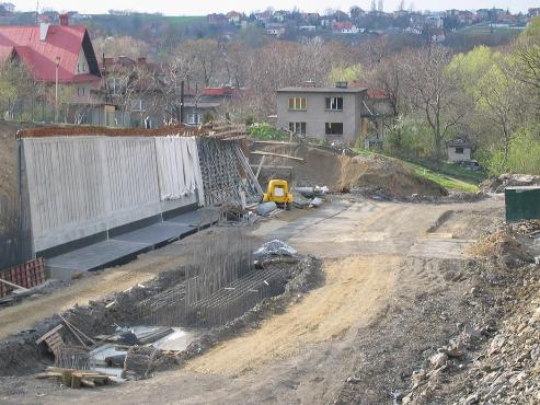 Zobacz jak wyglądała Hulanka, w trakcie budowy ronda