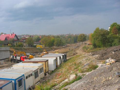 Zobacz jak wyglądała Hulanka, w trakcie budowy ronda