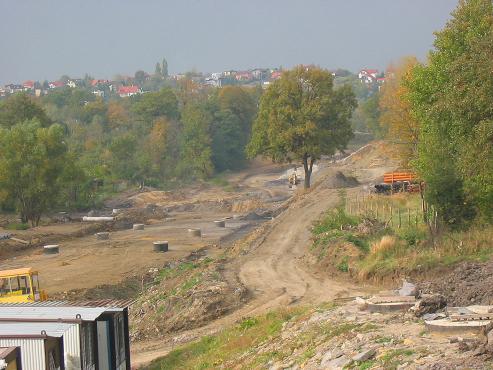 Zobacz jak wyglądała Hulanka, w trakcie budowy ronda