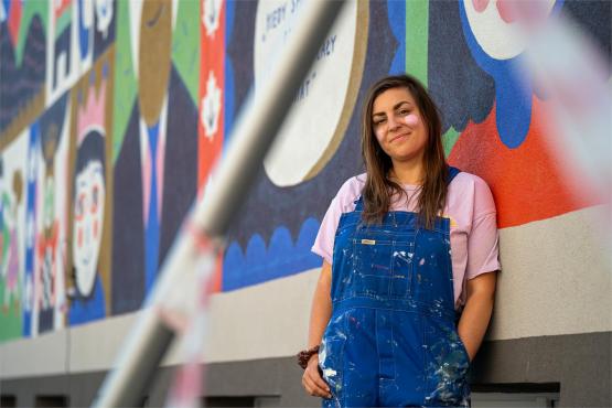 Jedna autorka, trzy murale, sto talentów: Alicja i jej magiczne Bielsko