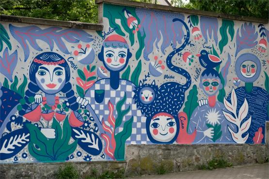Jedna autorka, trzy murale, sto talentów: Alicja i jej magiczne Bielsko